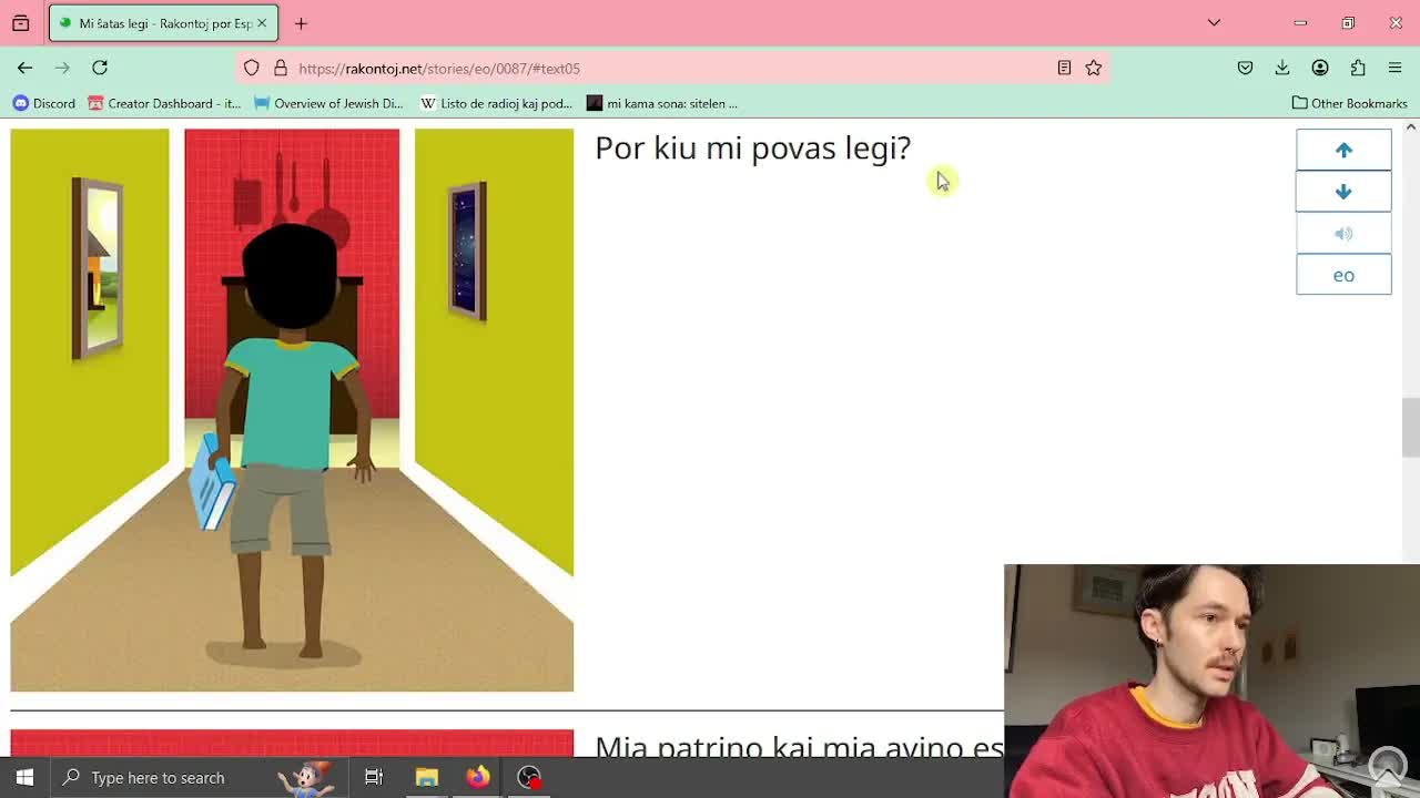 Mi Ŝatas Legi: Rakonto por Komencantoj