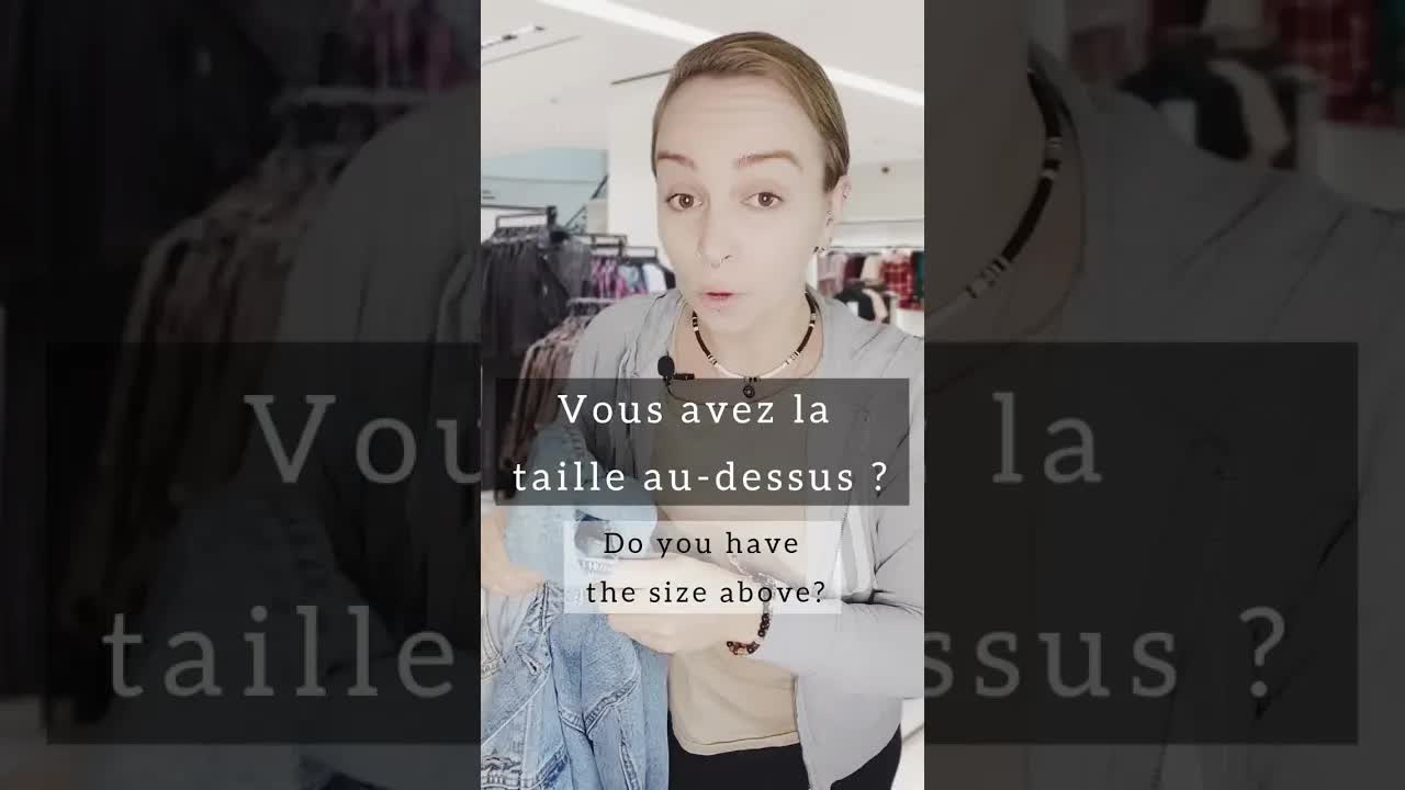 Phrases utiles pour faire du shopping en France