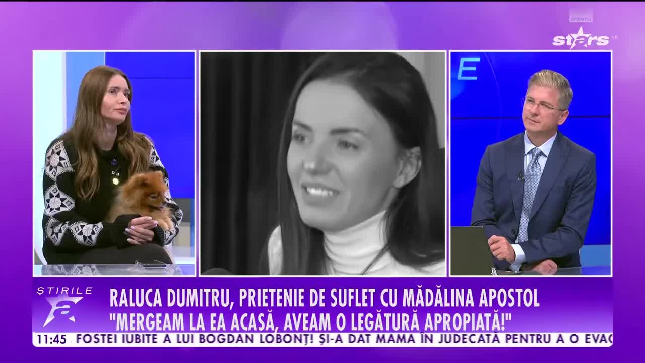 Raluca Dumitru despre prietenia cu Mădălina Apostol
