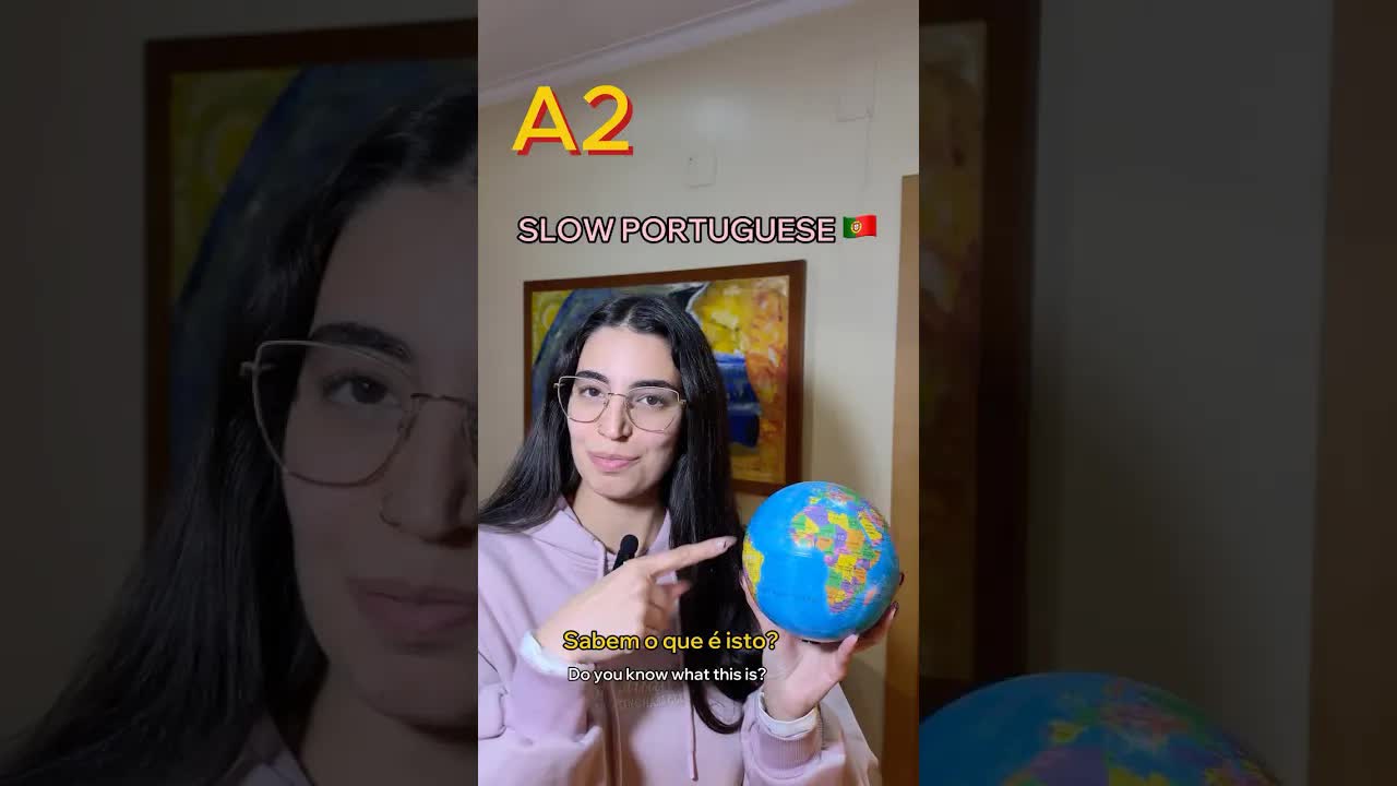 Aprender Português com um Globo Terrestre