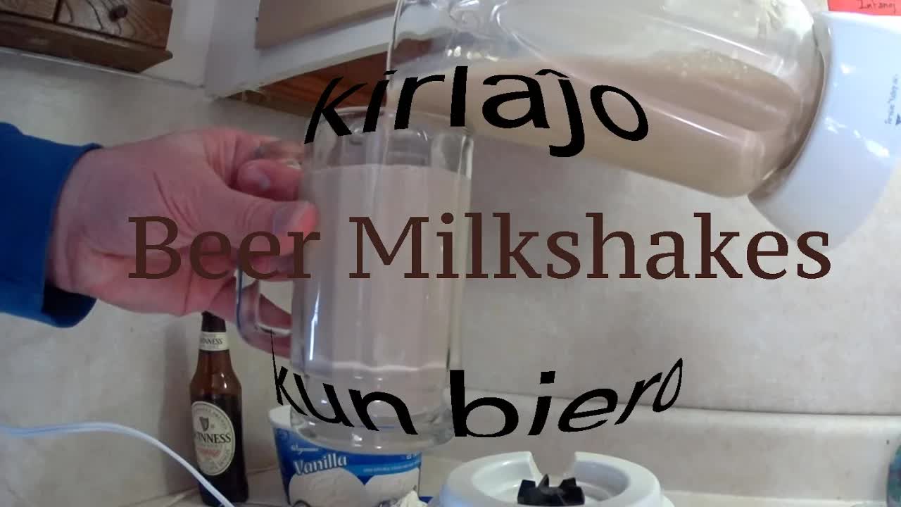 Kiel fari bieran milkŝaketon
