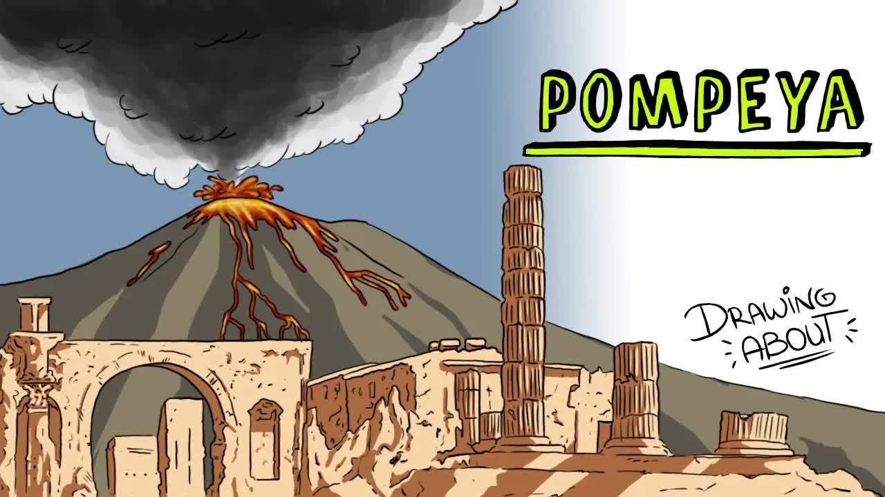 La historia y erupción del volcán Vesubio en Pompeya