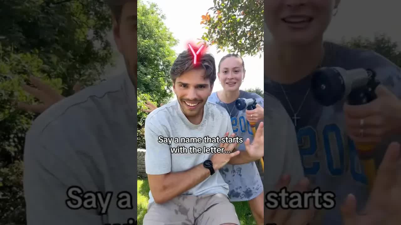 Couple plays the letter name challenge