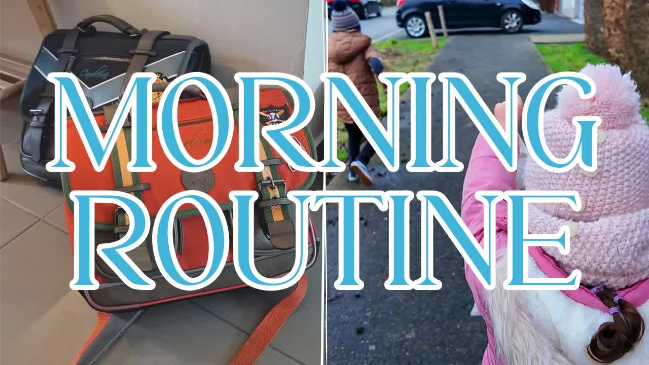 Routine matinale avec 4 enfants