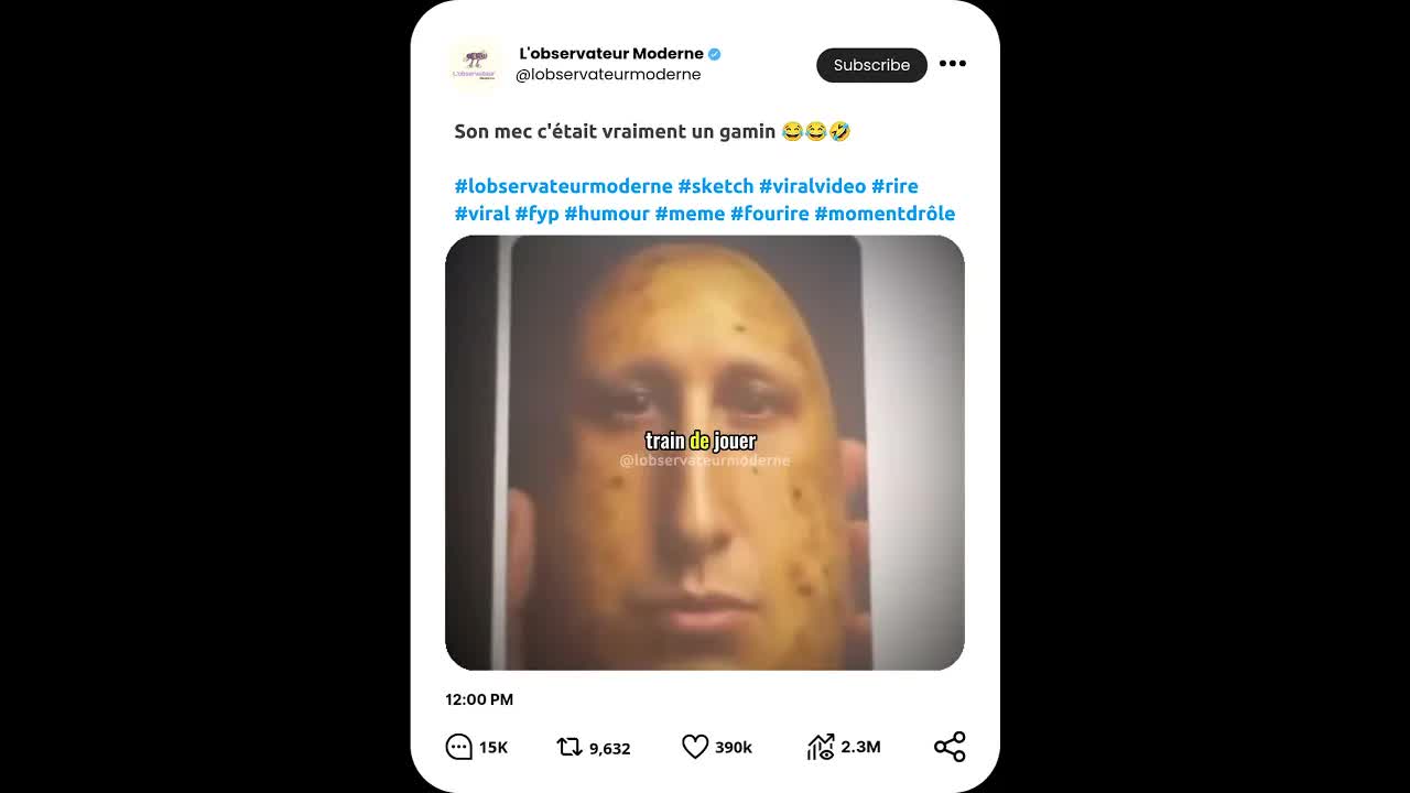 Réaction à un message post-rupture drôle