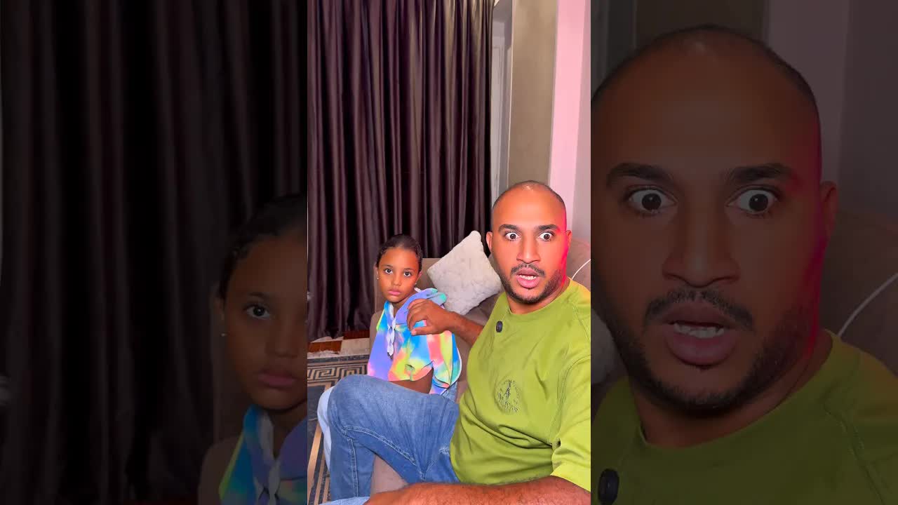 بابا وجوري يلعبون مع العفريتة