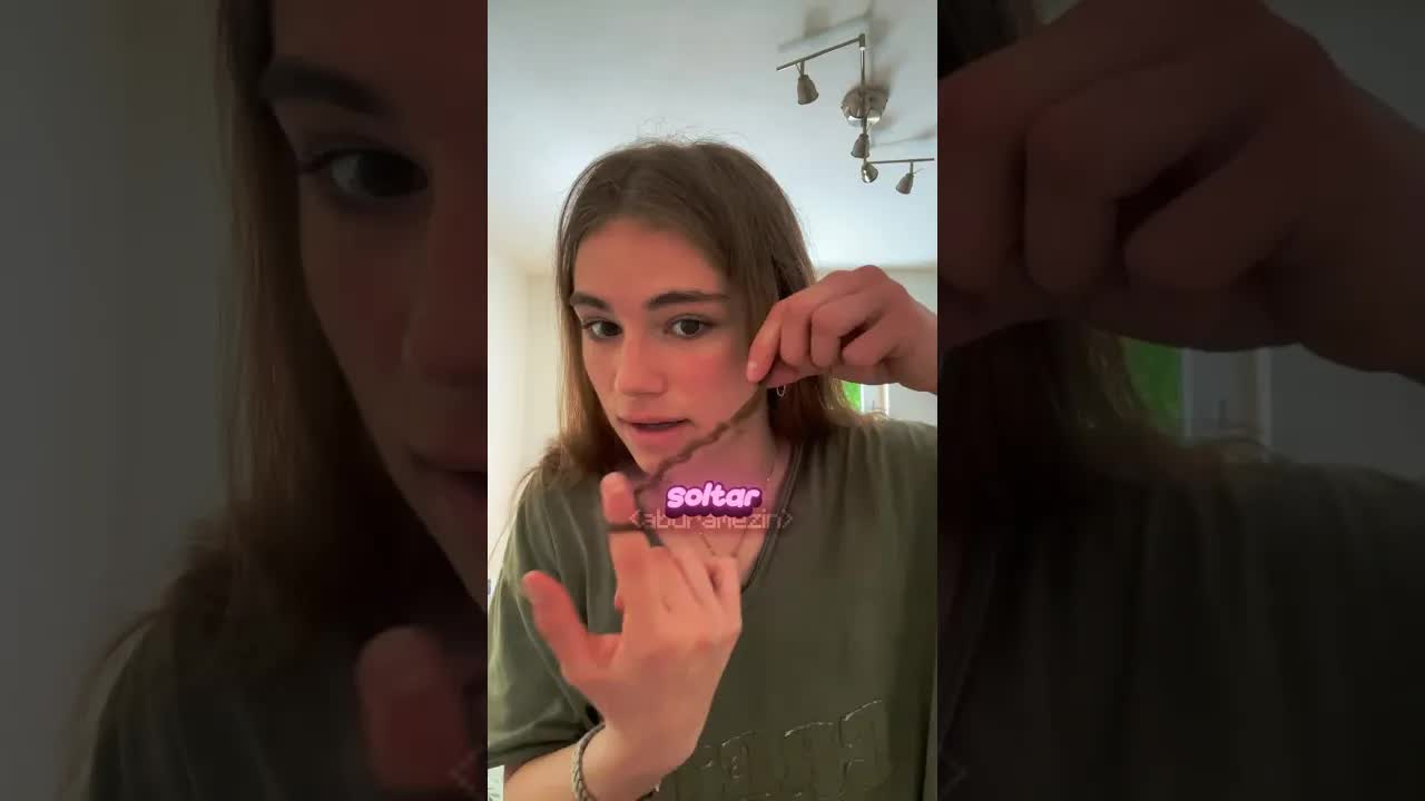 Faça cachos no cabelo com um dedo
