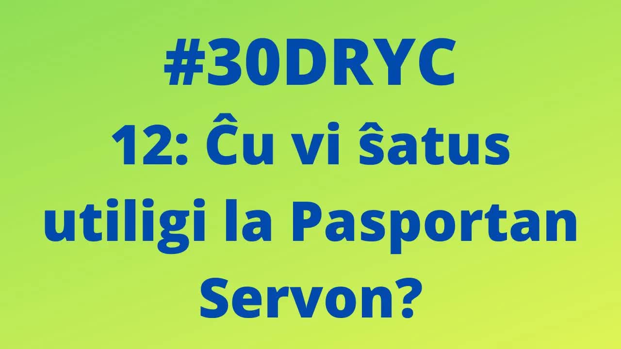 Ĉu vi ŝatus utiligi Pasportan Servon?