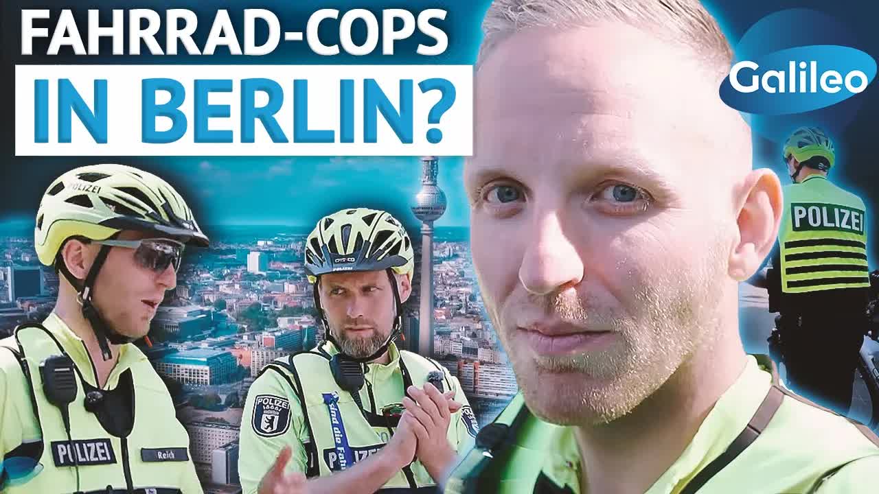 Reporter bei der Berliner Fahrradpolizei