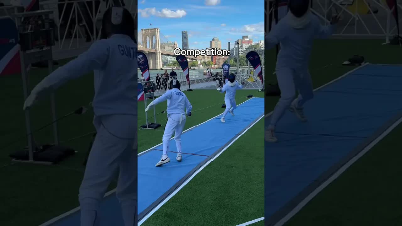 Fencer Uses Coach's Signature Move at Olympics