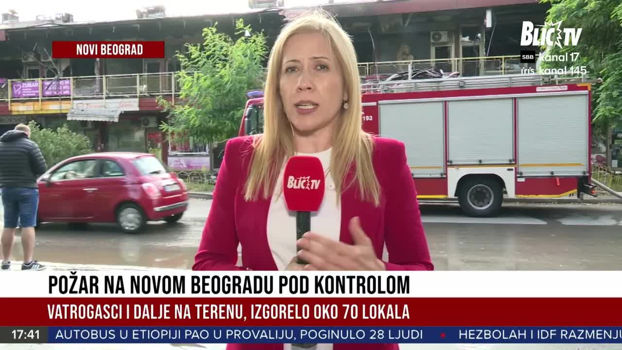 Požar u Enjub centru i velika akcija policije