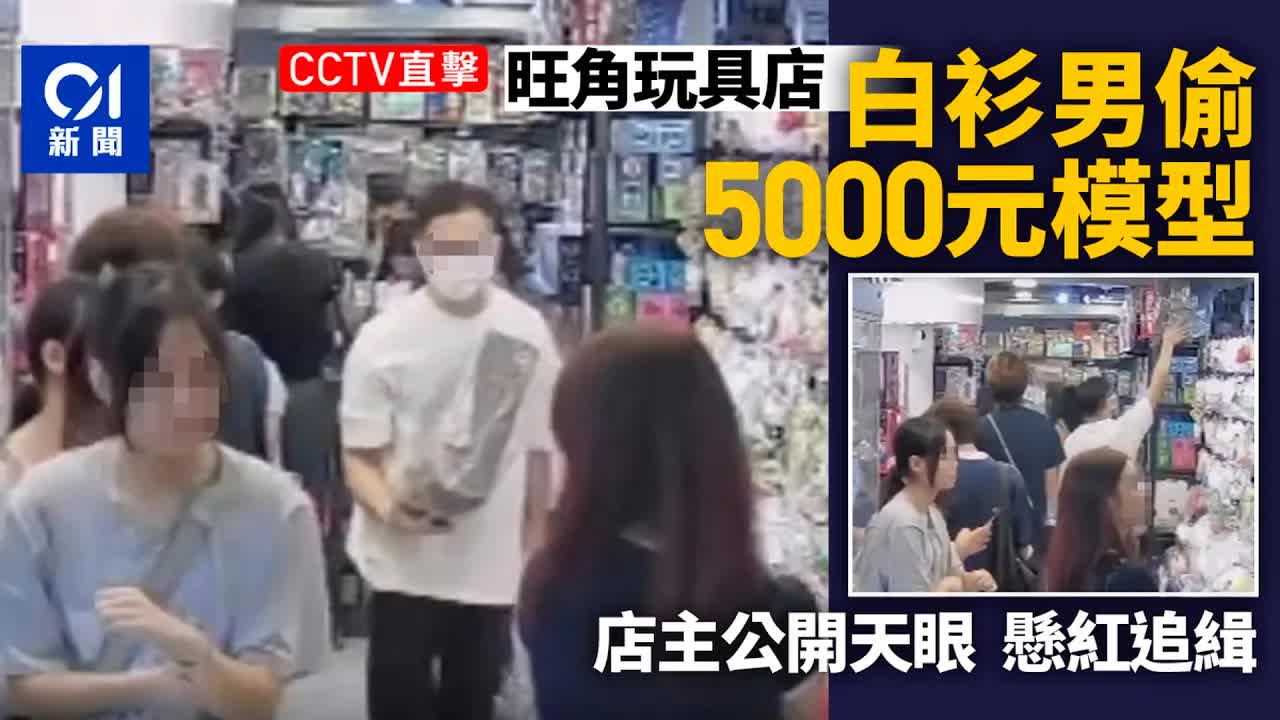旺角玩具店偷案店主懸紅追緝