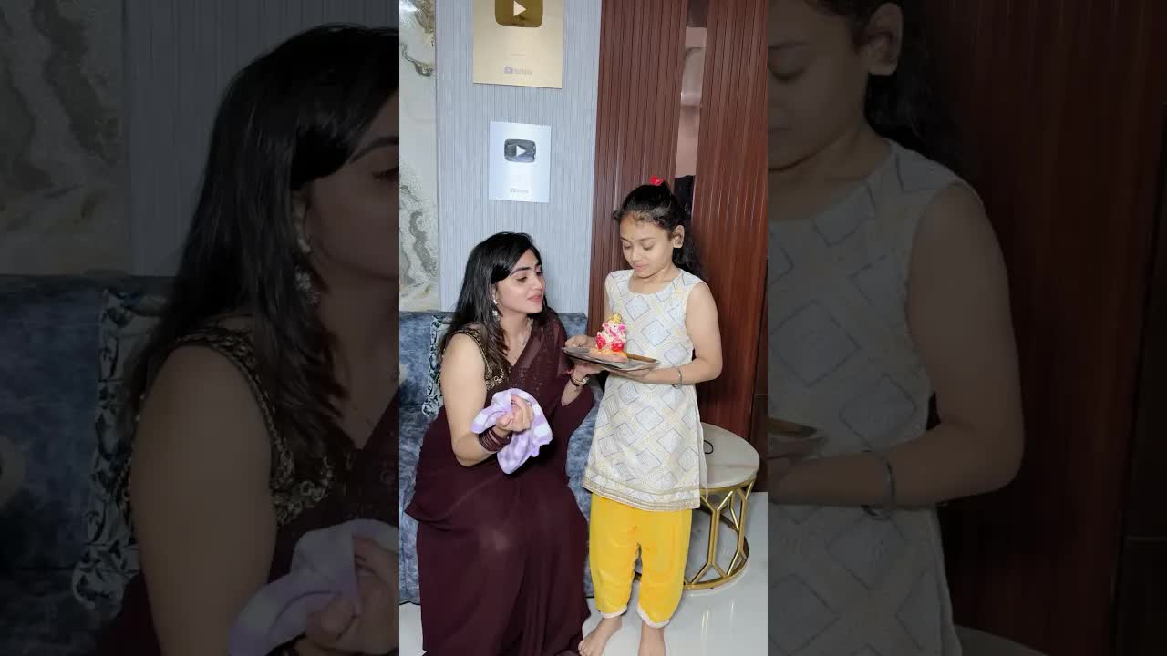 घर पर बनाए गए गणेश जी की कहानी