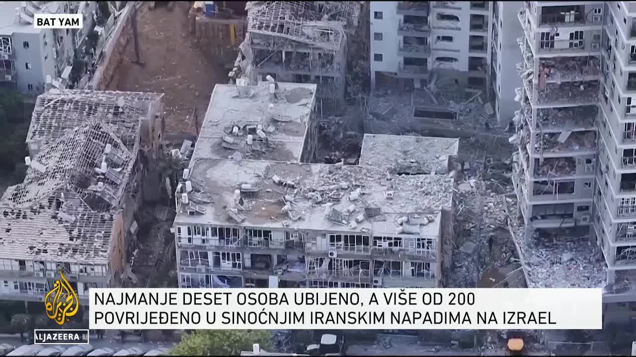 Iranski napadi i teška noć za Izrael