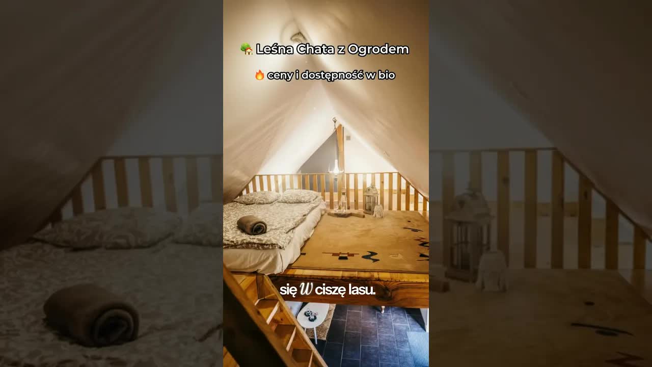 Relaks w leśnej chacie z ogrodem koło Poznania