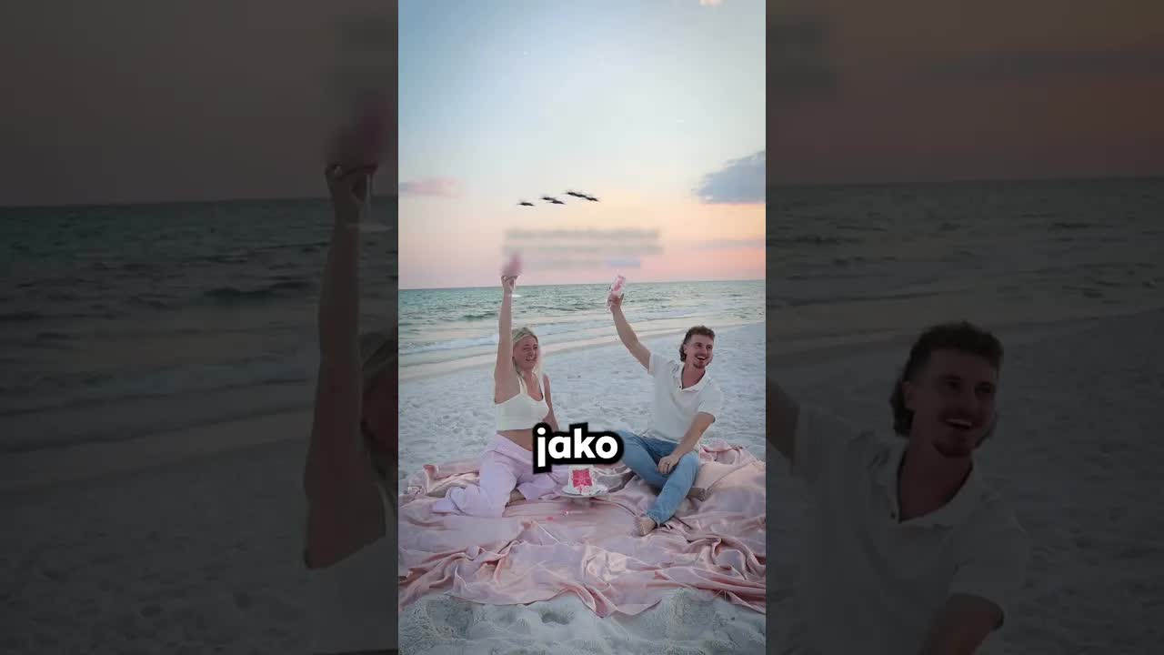 Pár odhalí pohlaví miminka a vidí stíhačky