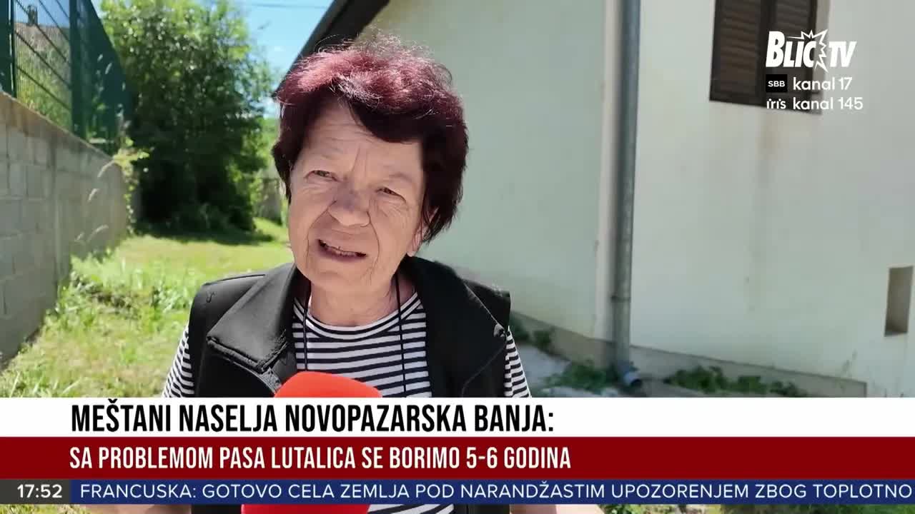 Meštani Novopazarske Banje u strahu od pasa