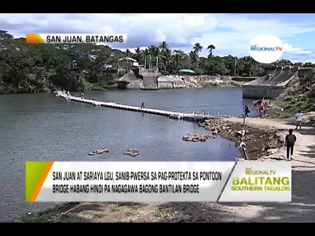 Proteksyon sa pontoon bridge ng San Juan at Sariaya