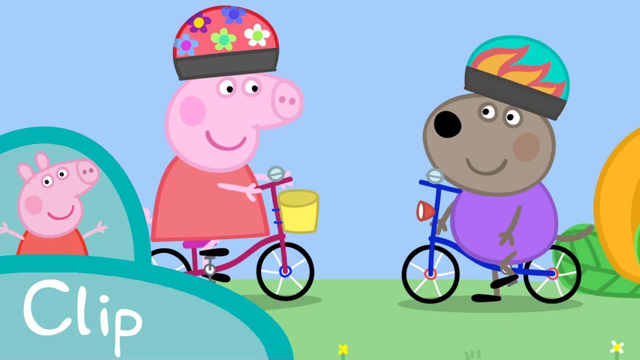 Peppa Pig Learns to Ride a Bike