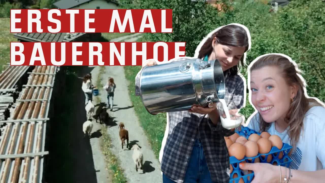 Ein Tag auf einem Tiroler Bauernhof mit Chrissi & Elena