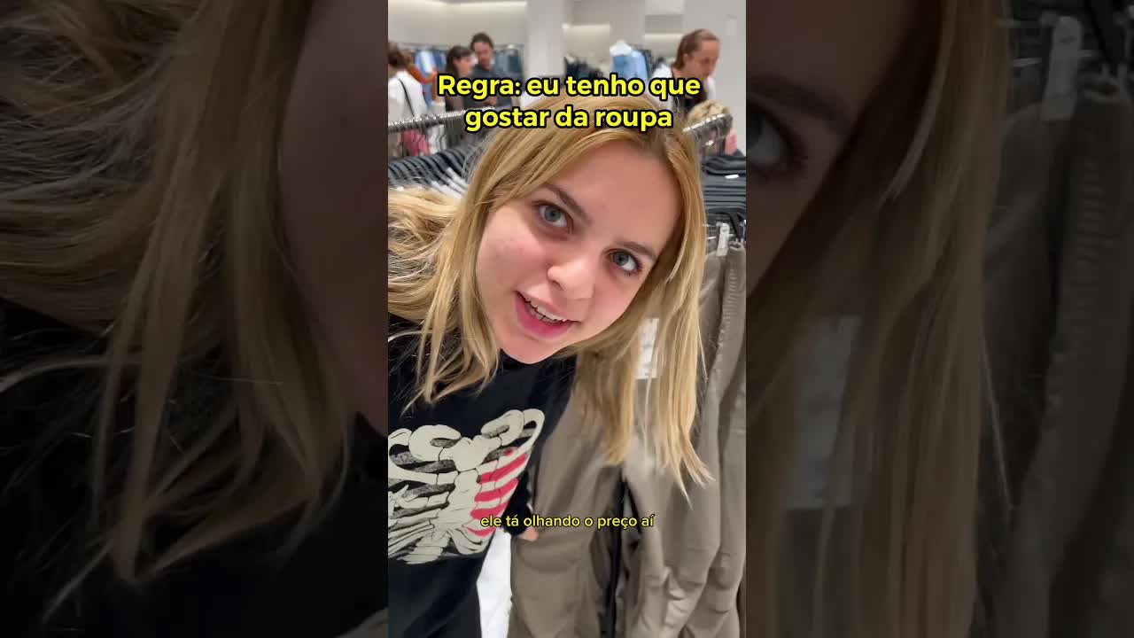 Desafio de compras na Zara com minha namorada