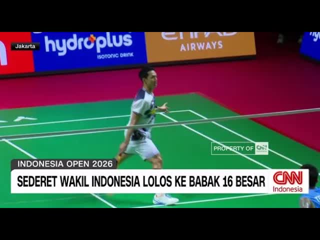 Hasil pertandingan Indonesia Open 2026 sektor bulu tangkis