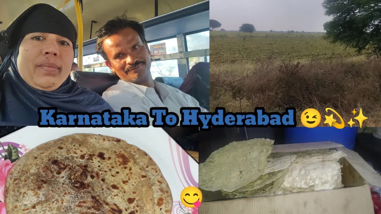 Karnataka Se Hyderabad Bus Journey Vlog