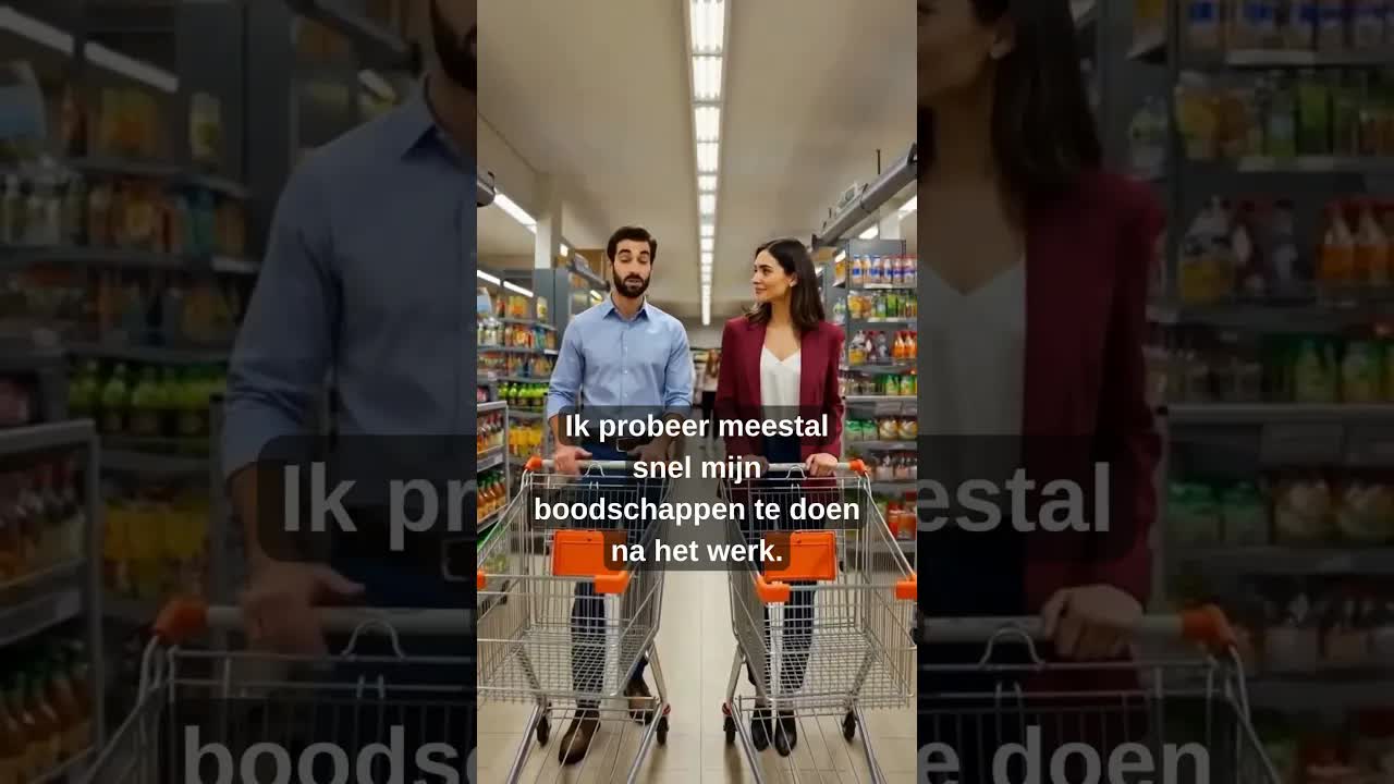 Boodschappen doen in de supermarkt