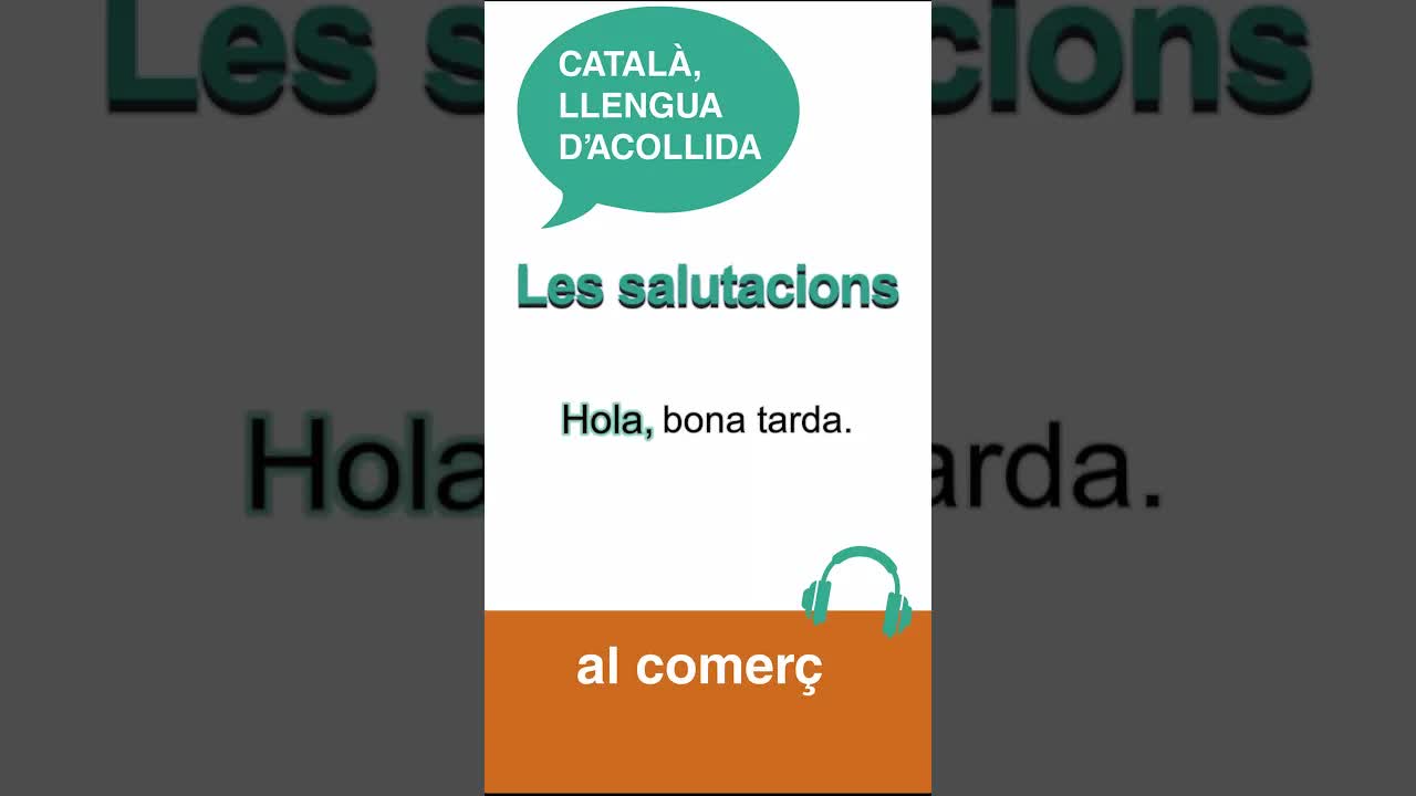 Salutacions bàsiques en català
