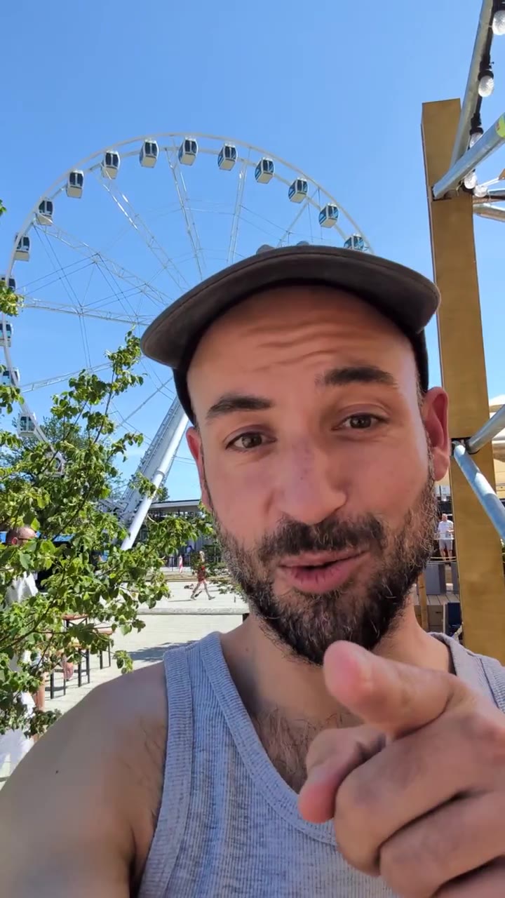 Auf dem Riesenrad – Die Stadt von oben sehen