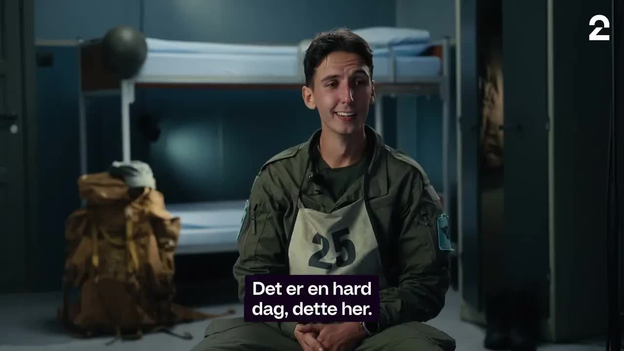 Oliver Bergset får stokk i stedet for gevær