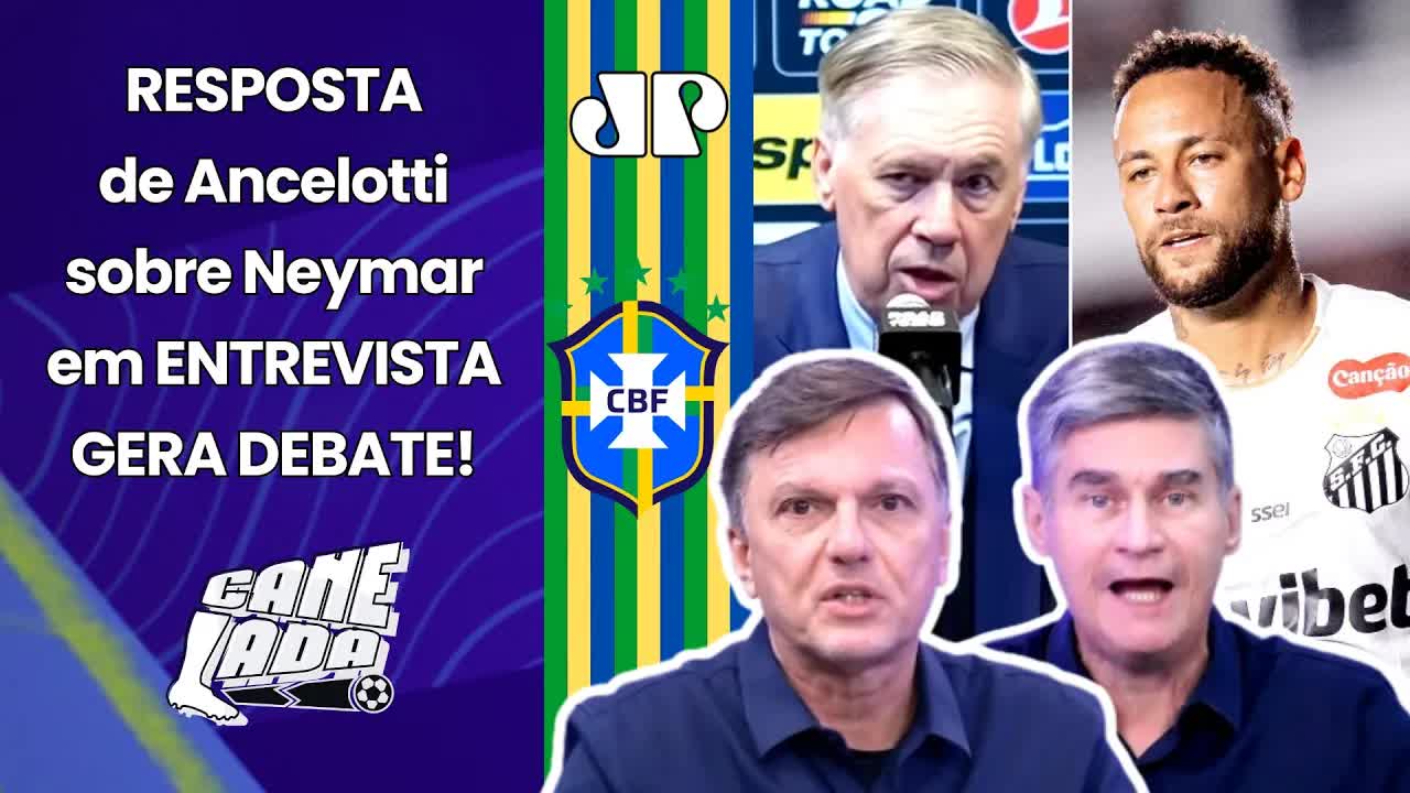 Ancelotti e Neymar: Debate sobre convocação para Copa