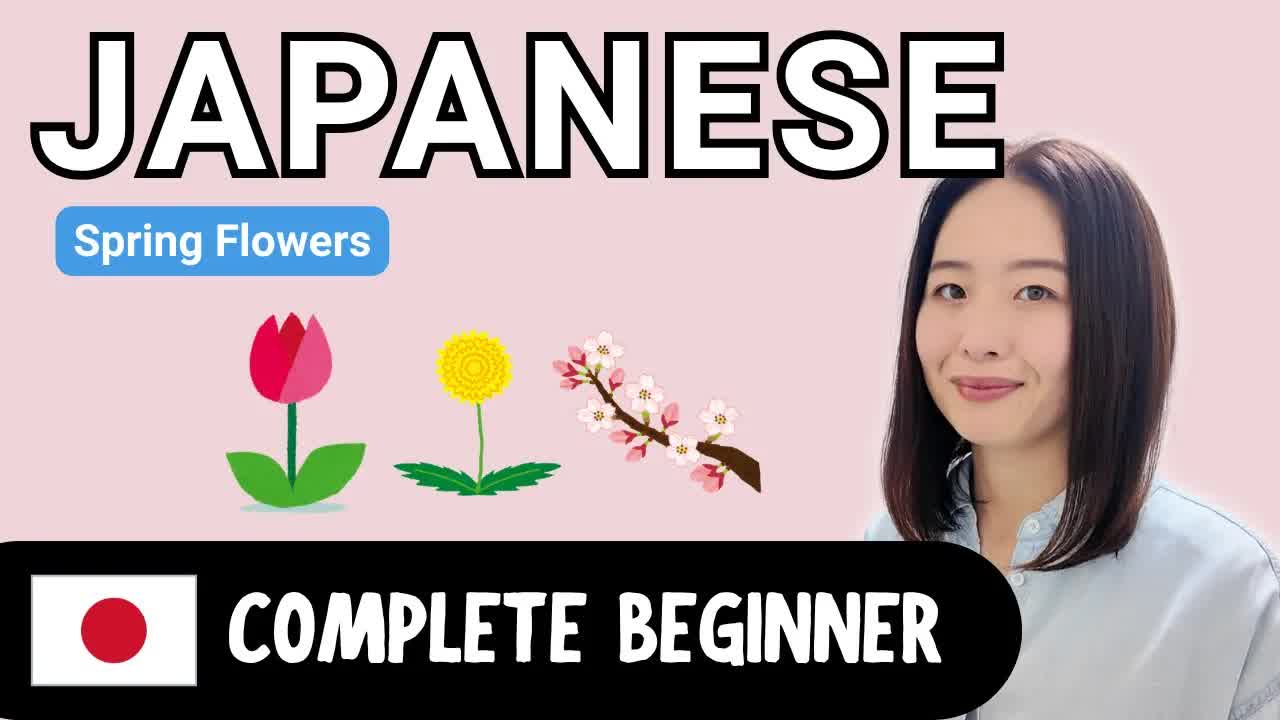 春の花をやさしい日本語で見る
