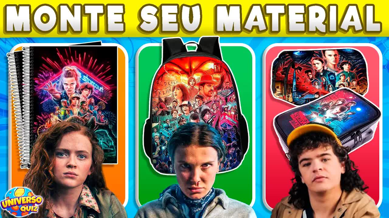 Monte seu Material Escolar de Stranger Things