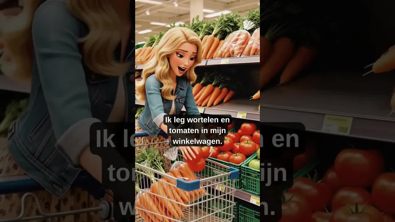 Boodschappen doen in de supermarkt
