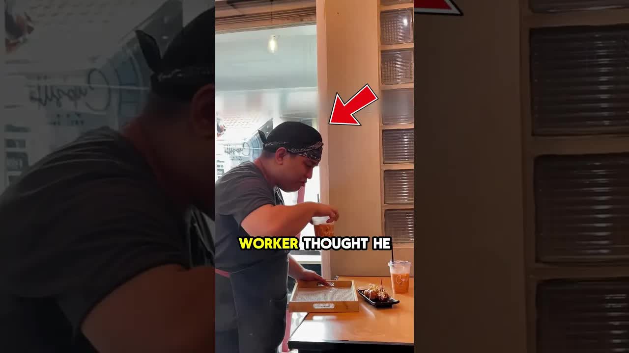 Filipino Cafe Worker Cleans Wrong Table Mistake