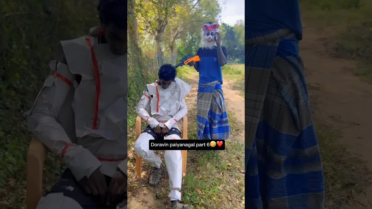 குள்ளநரி அருகில் மேப்பைக் கேட்கும் டோரா