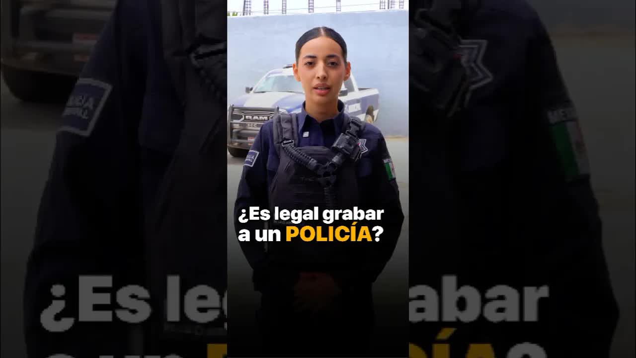 Es legal grabar a un policía en público