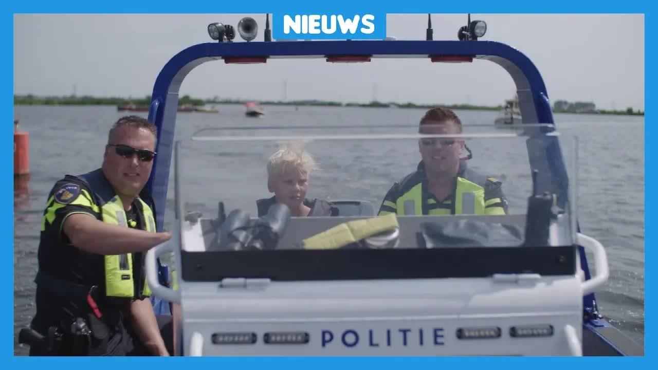 Waterpolitie waarschuwt kinderen voor te snel varen