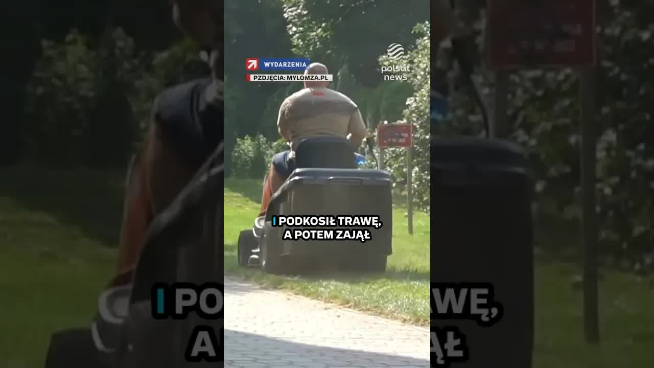 Mieszkaniec skosił trawę i dostał mandat