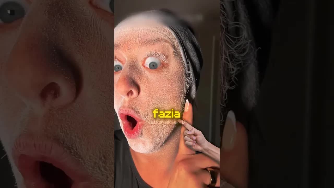 Ela usou um spray mágico e a pele mudou