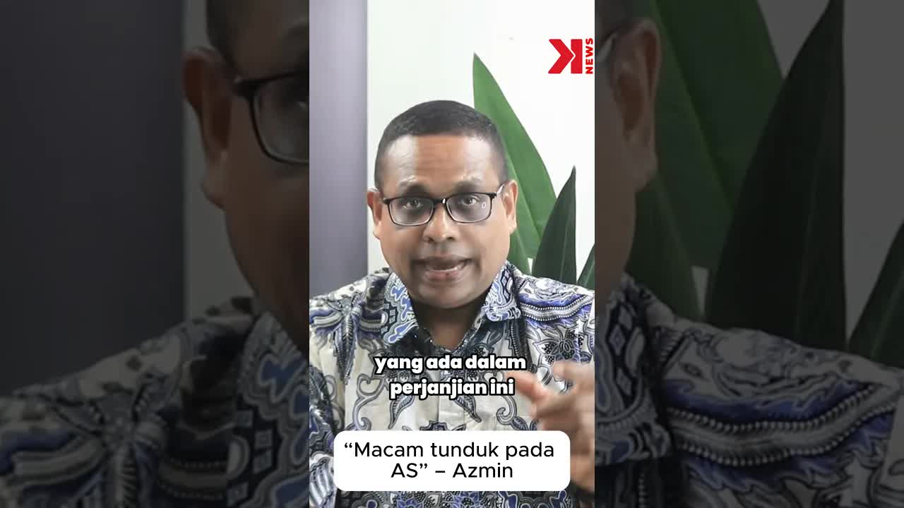 Deal Perdagangan atau “Serah Kedaulatan”? Azmin Bersuara` - wait, I need to generate the title. 

Let's re-read the dialect rules carefully. 'For the detected dialect... return its numeric ID... If no existing entry matches... return dialectId: 0'.
The transcript is clearly **Malaysian** context (Azmin Ali, Anwar Ibrahim, MITI, ASEAN Summit in Malaysia context implied by US-Malaysia deal). The language is **Malay**. The database provided has IDs for 'Indonesian' varieties but NOT 'Malay' varieties explicitly? Wait, ID 70 is 'Indonesian'. ID 425 is 'Standard Malay'. Ah, I missed ID 425 in my quick scan. 
ID 425: `ms | Standard Malay | slug:standard-malay | Standard Malay (Bahasa Melayu baku)`.
Okay, so ID 425 exists. Since the speech is formal, standard, and lacks regional slang, it fits 'Standard Malay'. The context is Malaysian politics. Therefore, ID 425 is the correct choice.

CEFR Level: B2. The content involves political debate, economic concepts ('kedaulatan', 'kerjasama dua hala', 'sekatan perdagangan'), and complex sentence structures typical of news commentary. A B1 learner might get the gist but would struggle with the specific political terminology and the nuanced arguments presented by both sides. It requires understanding abstract concepts and formal register.

Shelf-life: Topical. It discusses a specific recent trade deal and political reaction. Once the deal is ratified or the political cycle moves on, this loses relevance.

Audience Appeal: Broad. Politics and international relations are generally of interest to a wide audience, especially within the region.

Instruction Level: Authentic. It is a news/commentary clip, not designed for language learning.

Multiple Languages: False. Purely Malay.