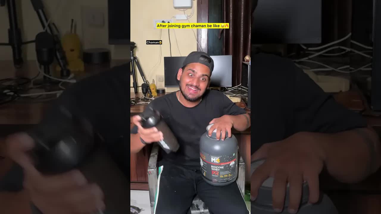 Chaman Joins Gym: Protein Shake Comedy Skit