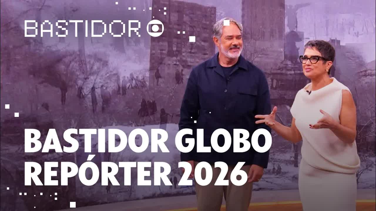Bastidores do novo Globo Repórter com Bonner e Annenberg