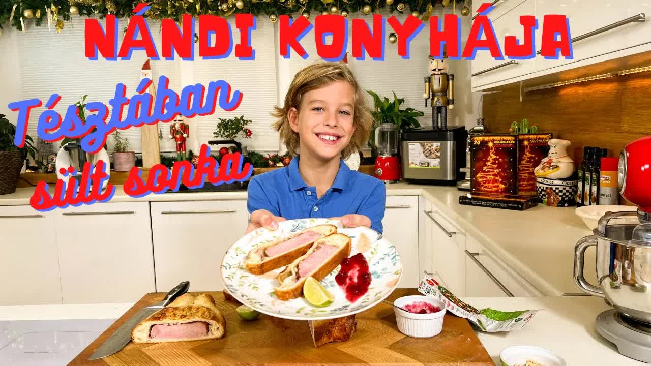 Tésztában sült sonka készítése