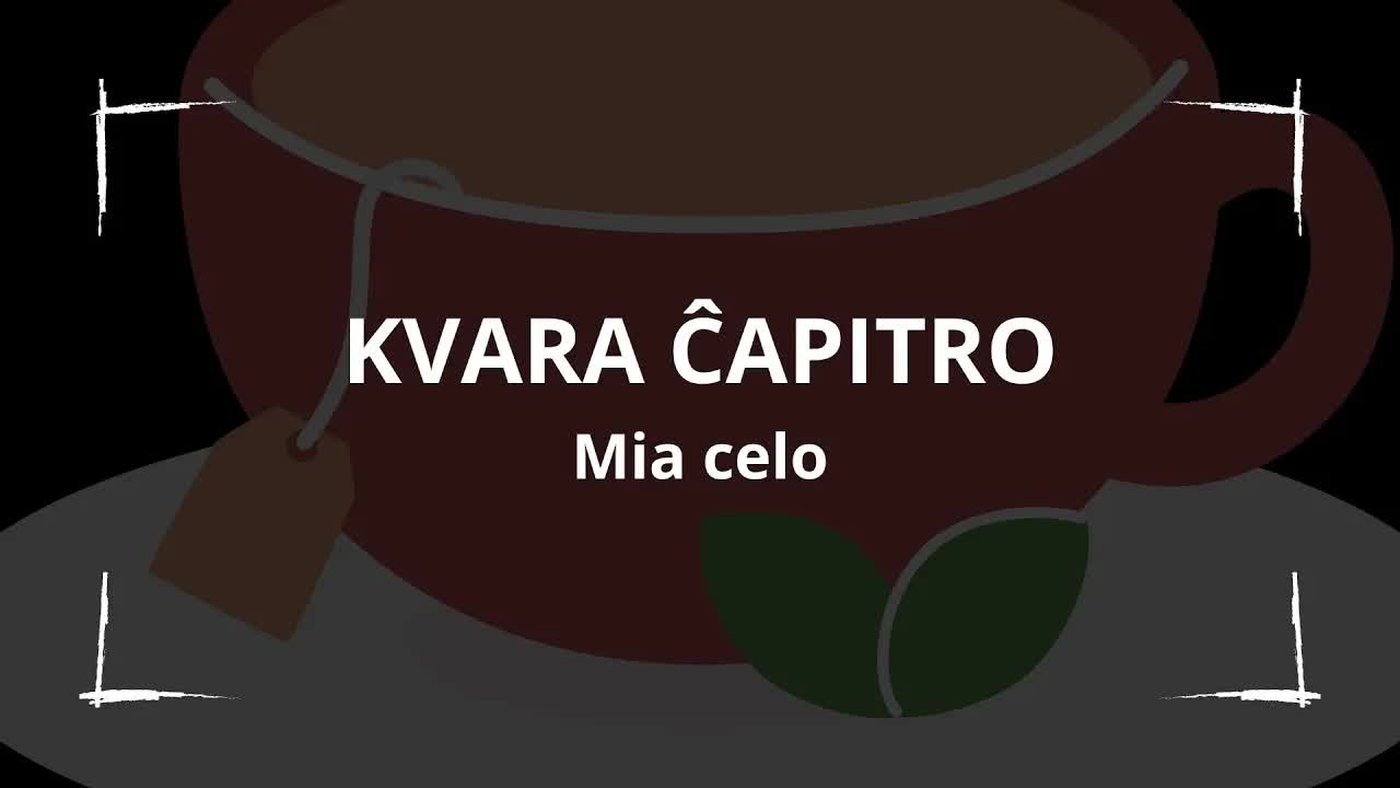 Mia celo estas la oka vespere