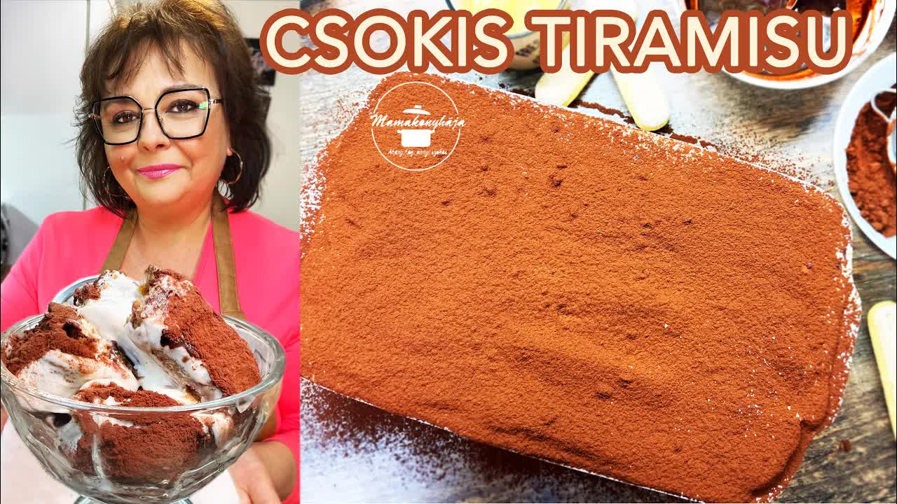 Csokis tiramisu készítése otthon