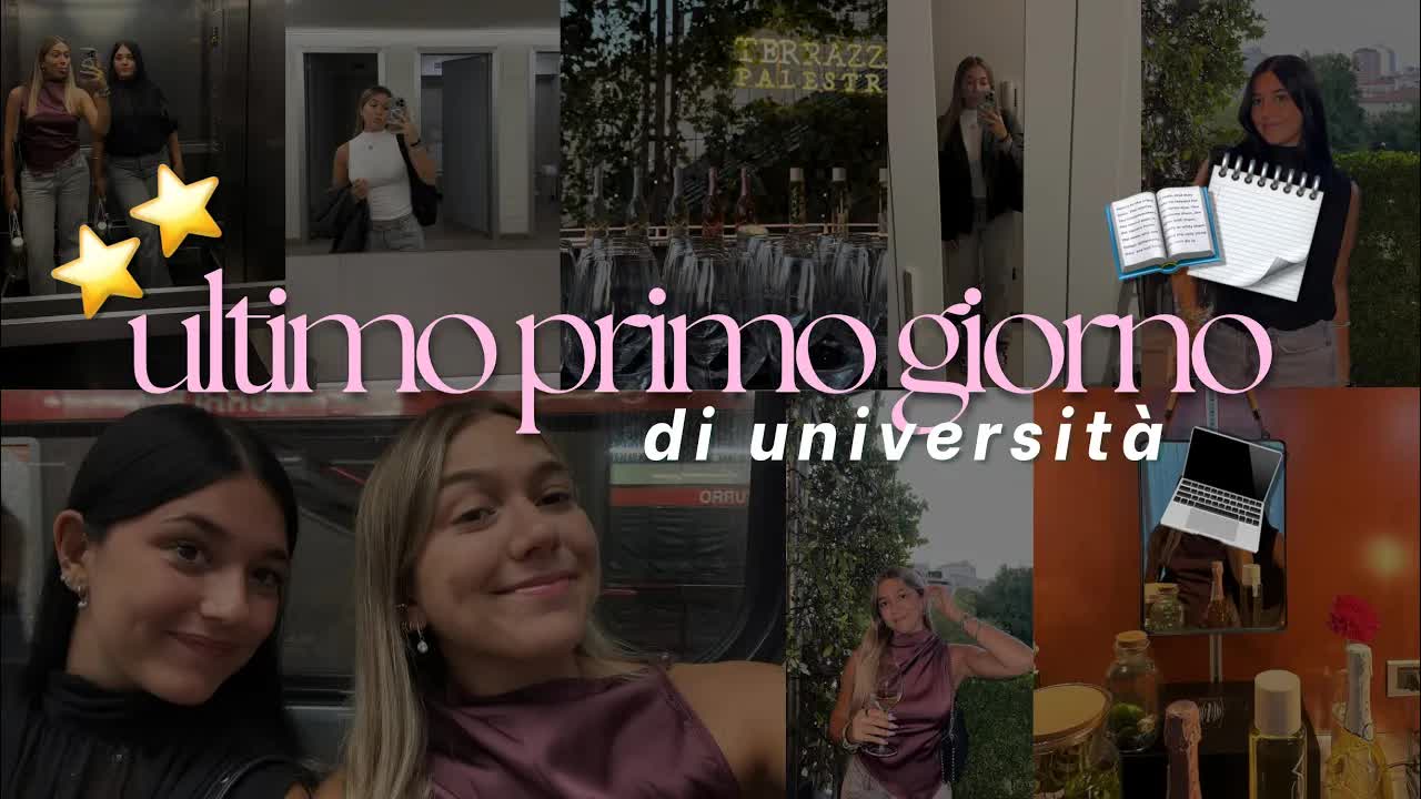 Primo giorno di università: ingegneria e vlog