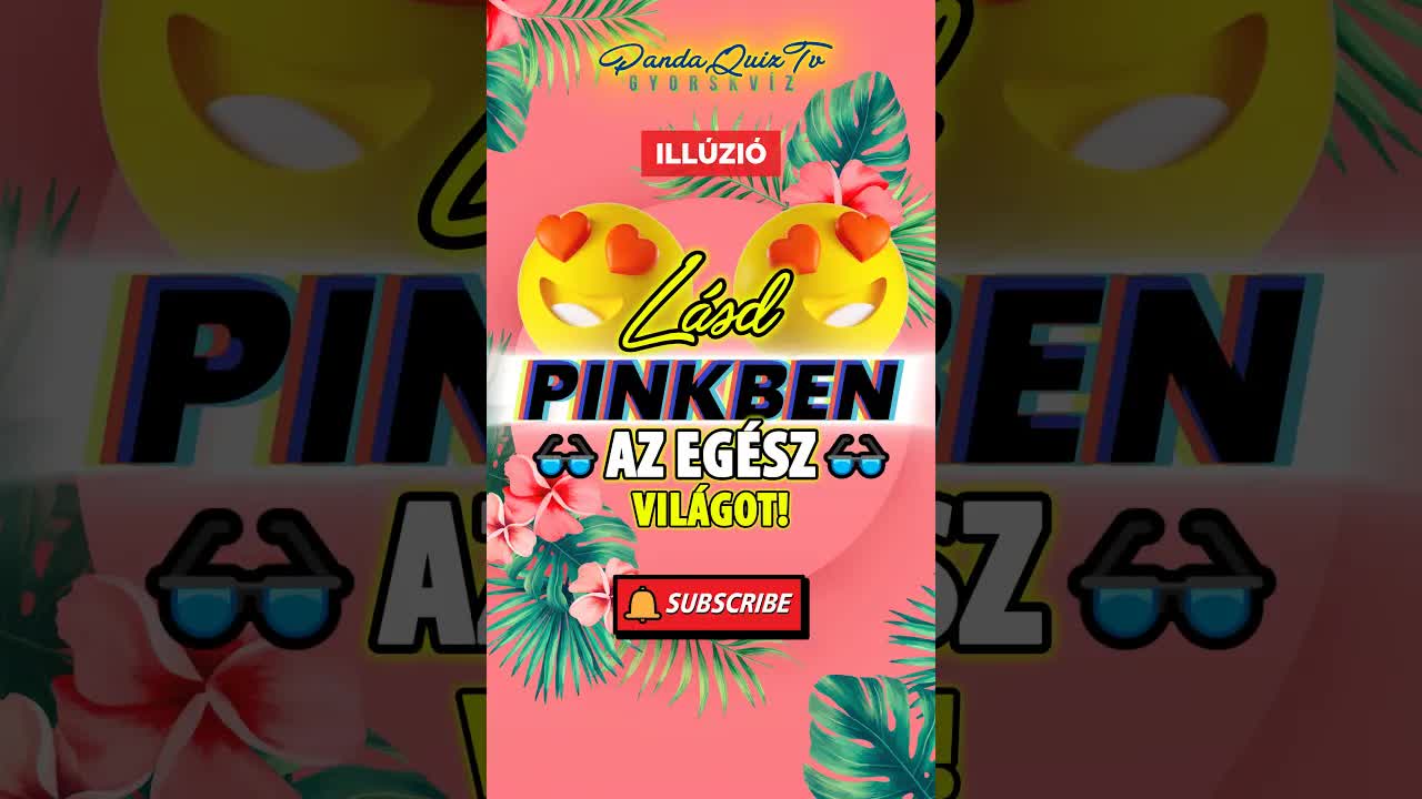 Lásd a világot rózsaszínben: optikai illúzió teszt