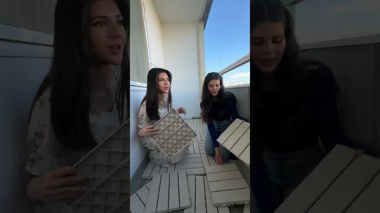 تغيير البلكون بالكامل كهدية لأمي